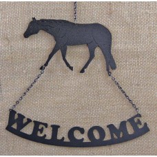 QUARTER HORSE WELCOME SIGN